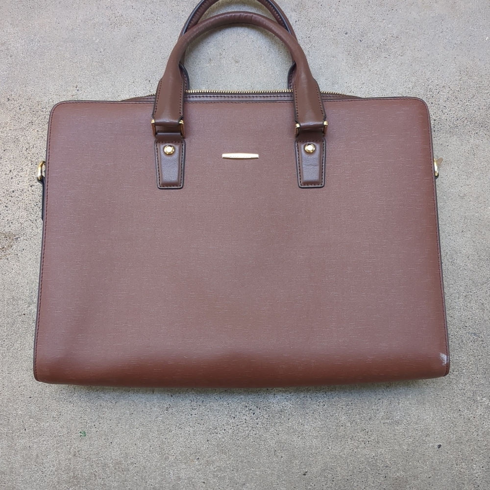 Bostonian Brown Leather Women's Briefcase